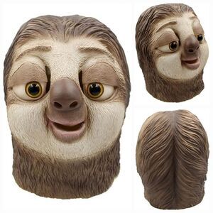 🔸️Deluxe Zootopia Sloth Full Head Latex Costume Mask